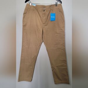 Columbia Men's Tan Chino Casual Pants 34/30 NWT Utility Outdoor